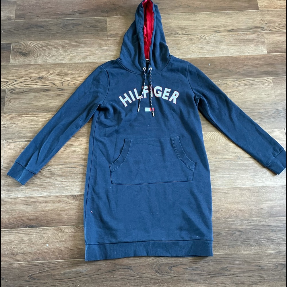 Sweater Dress! Navy Blue Hildilger dress!